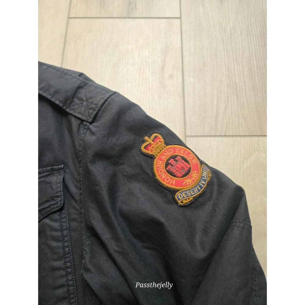 Polo Ralph Lauren Jacket Mens Medium Royal Military Field Camo Lined Patch NWT